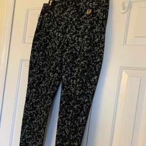 Michael Kors B&W Lace Skinny Pants - Med